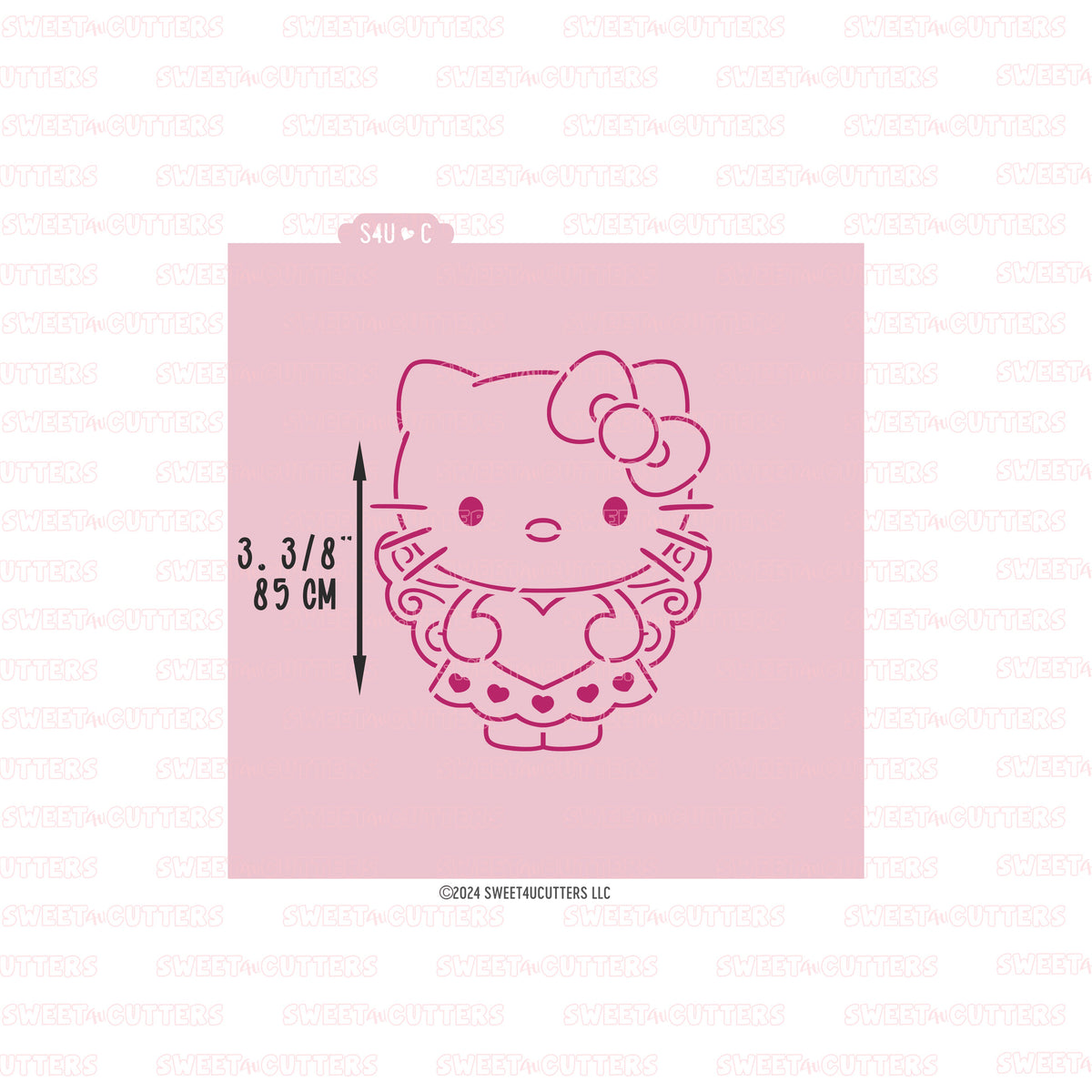 Kitty Angel Pyo Cookie Stencil Sweet4ucutters