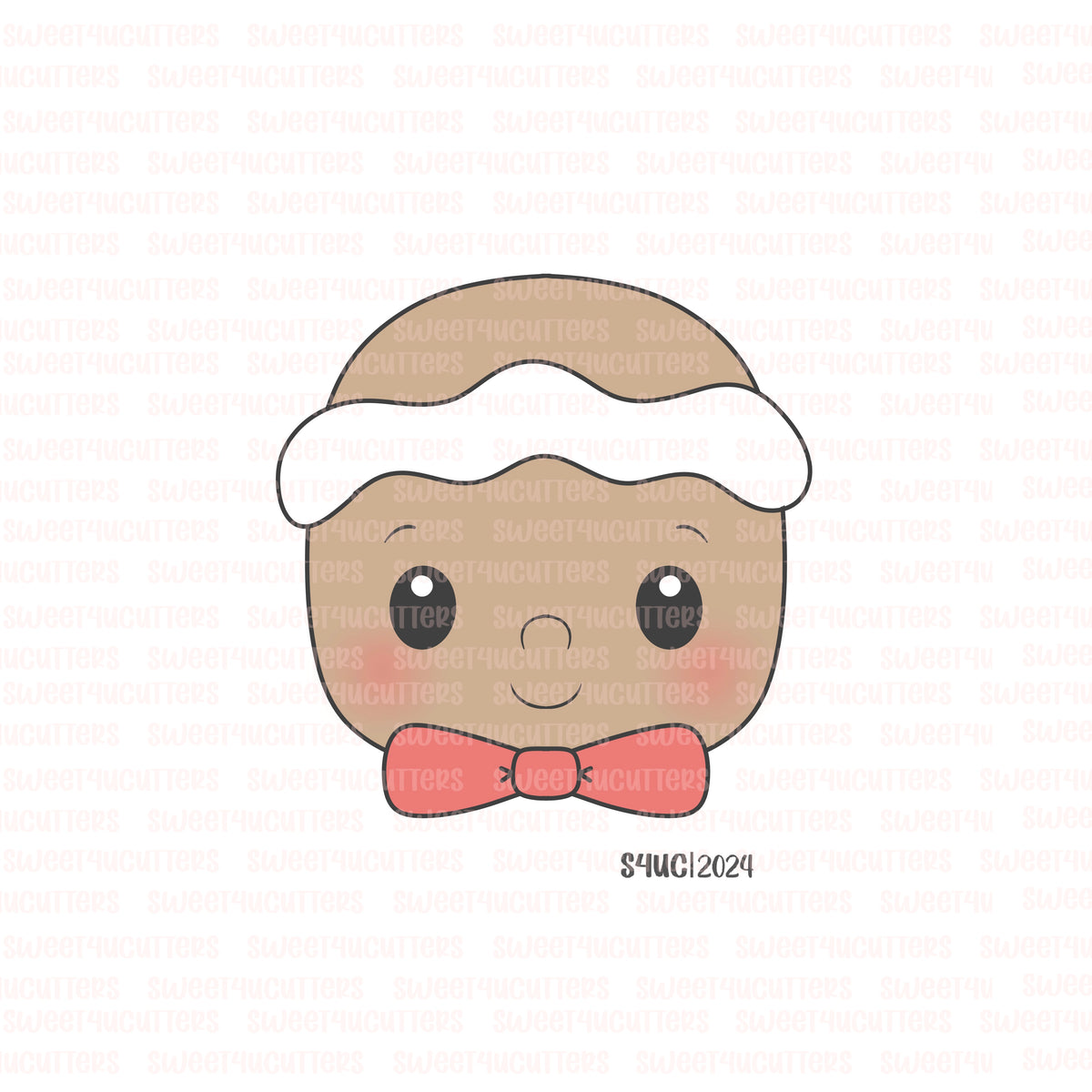 STL -Gingerbread Face SQ Cookie cutter – Sweet4ucutters