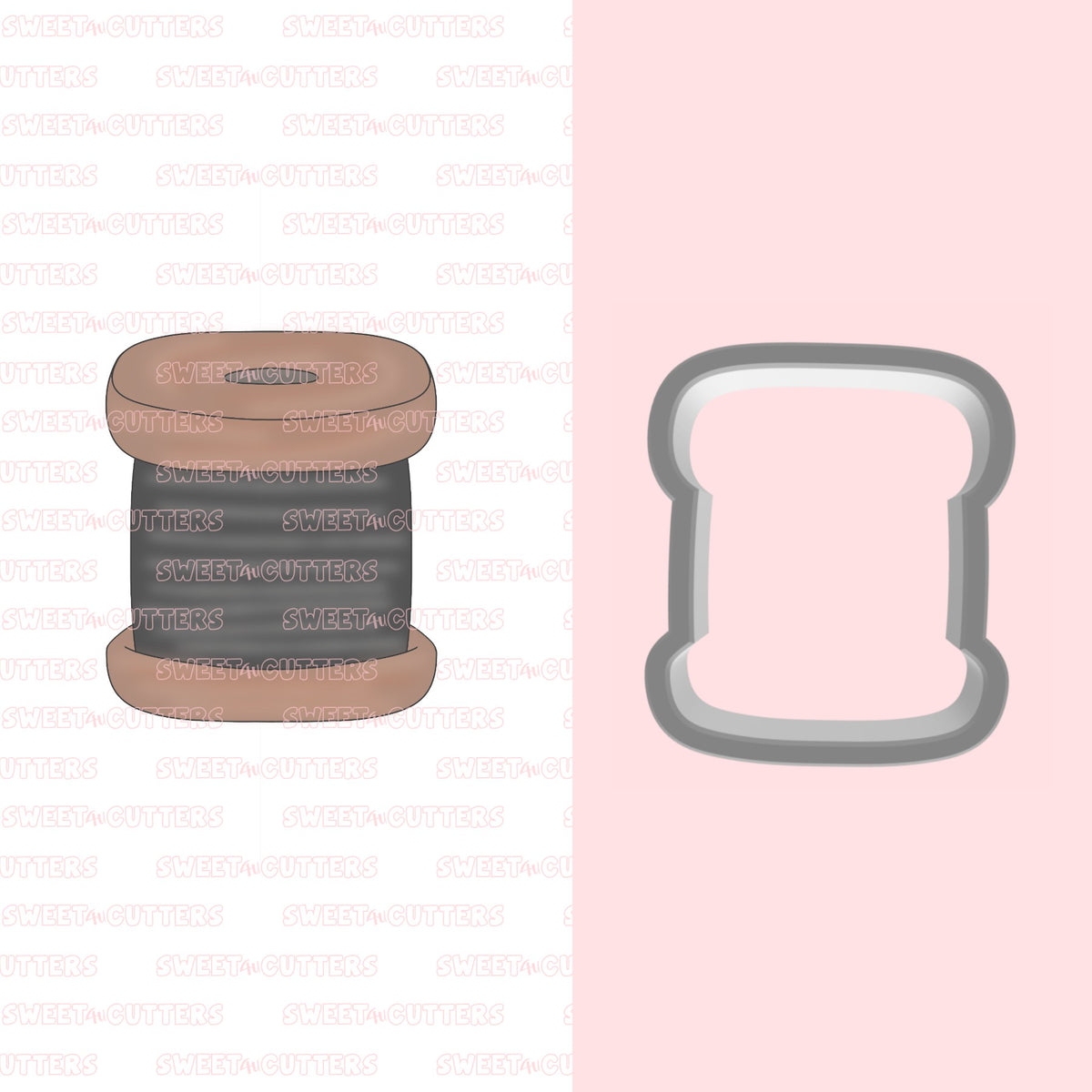 STL Spool Thread Cookie Cutter - Sweet4ucutters