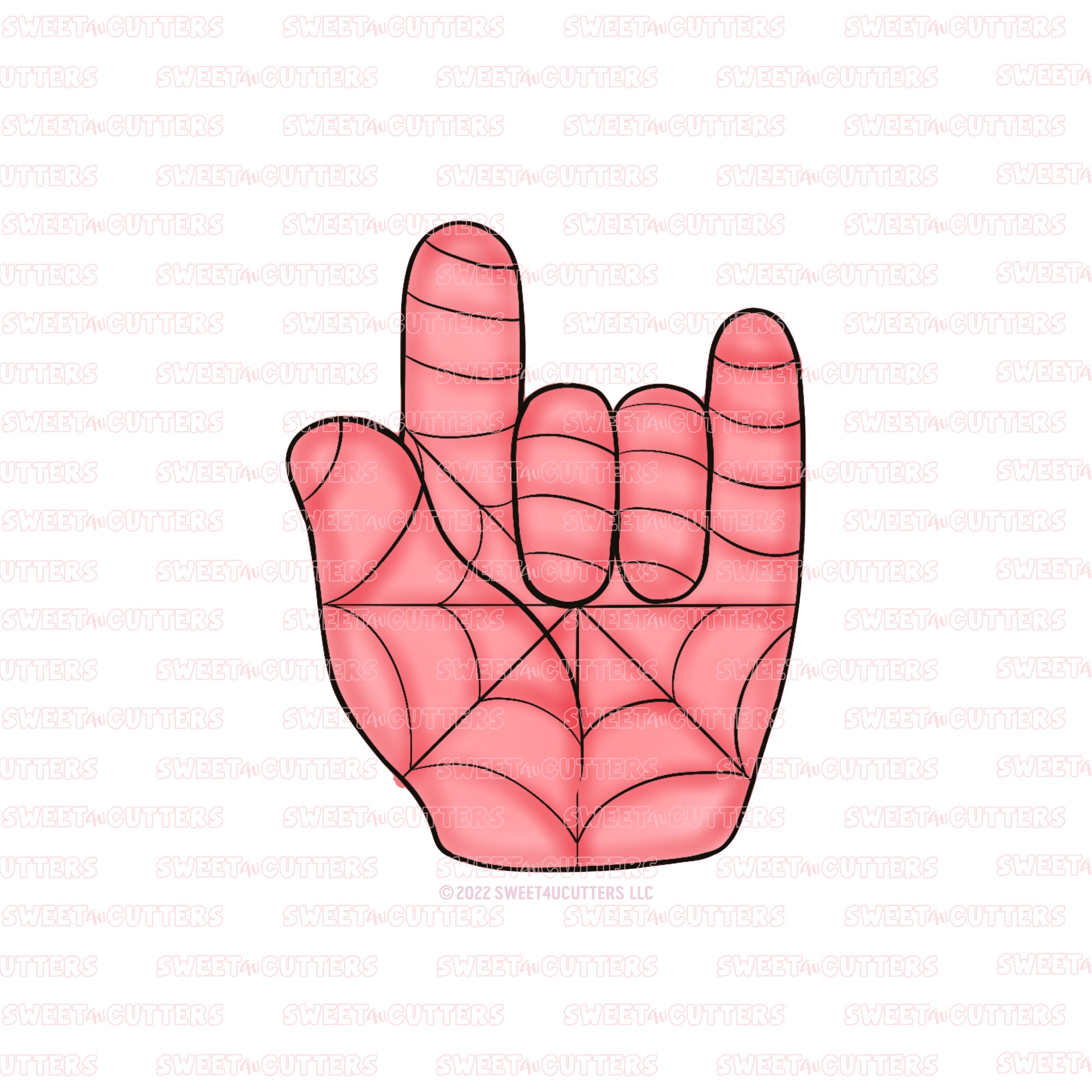 spiderman hand sign